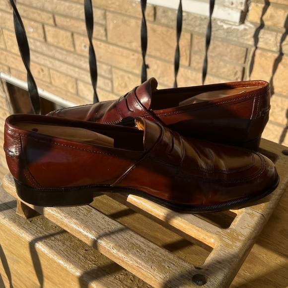 Johnston and Murphy Men’s Cognac Loafers B 11 Size 9.5W - Picture 8 of 13